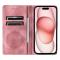  iPhone 16 Pro Max Fodral Mandala Flip Läder Roséguld