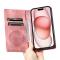  iPhone 16 Pro Max Fodral Mandala Flip Läder Roséguld
