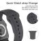 ColorPop Apple Watch 42/44/45/46/49 mm Silikon Armband (S/M) Mörk Grå