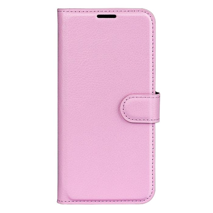 Bild 5,  Samsung Galaxy A55 5G Fodral Litchi Läder Ljus Rosa