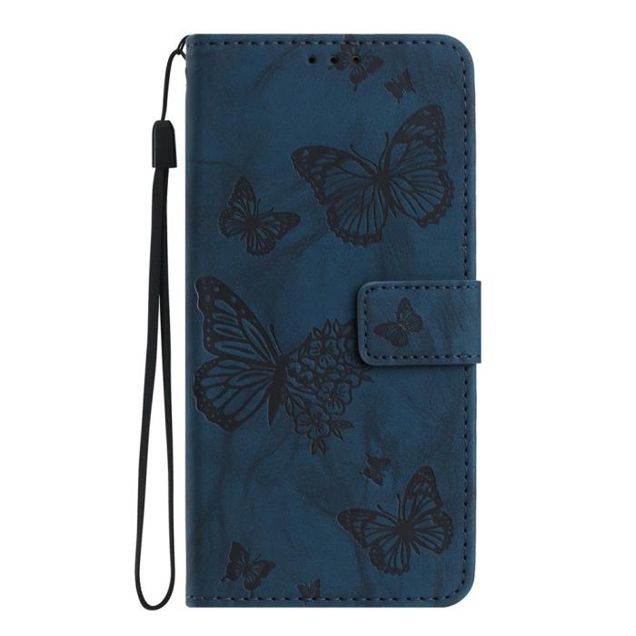 Bild 5,  Samsung Galaxy S26 Fodral Fjäril Tryck Blå