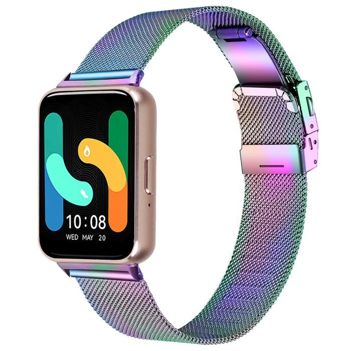 Bild 2,  Samsung Galaxy Watch Fit 3 Klockarmband Milanese Oil Fade