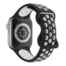 ColorPop Sportarmband Dual-Color Apple Watch 42/41/40/38 mm (S/M) Svart/Vit