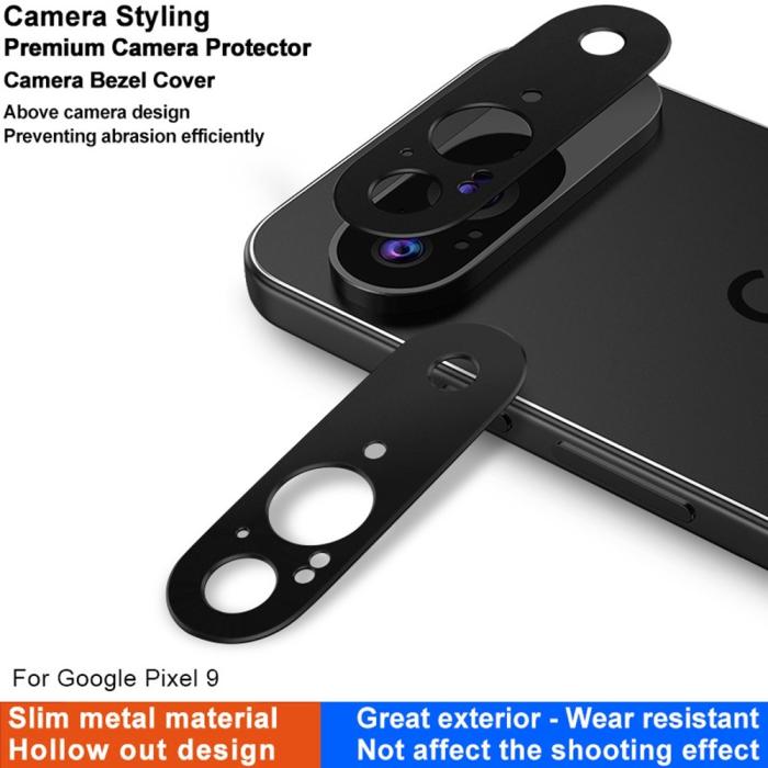 Bild 3, IMAK IMAK Google Pixel 9 Linsskydd Metall Svart