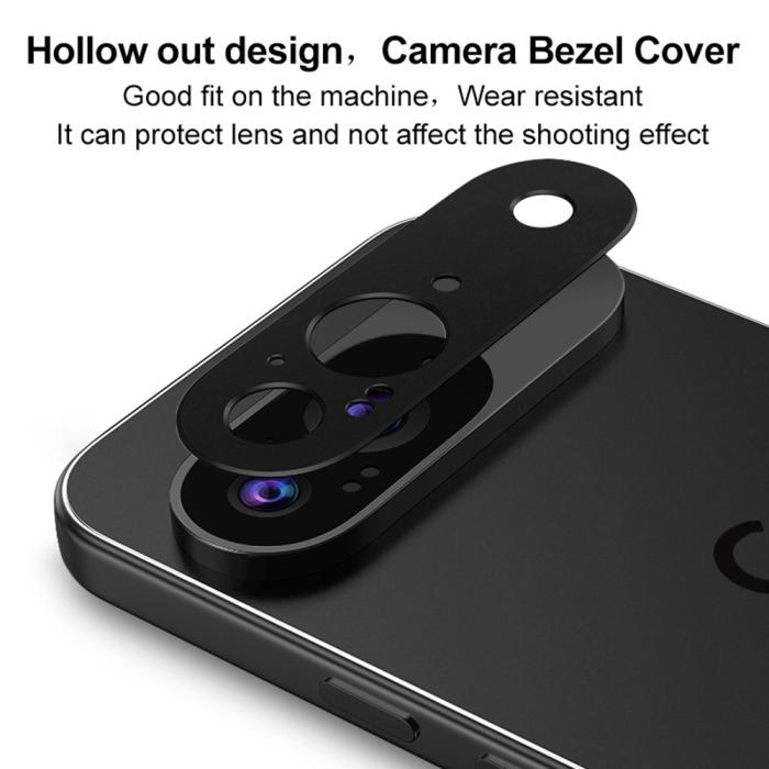 Bild 6, IMAK IMAK Google Pixel 9 Linsskydd Metall Svart