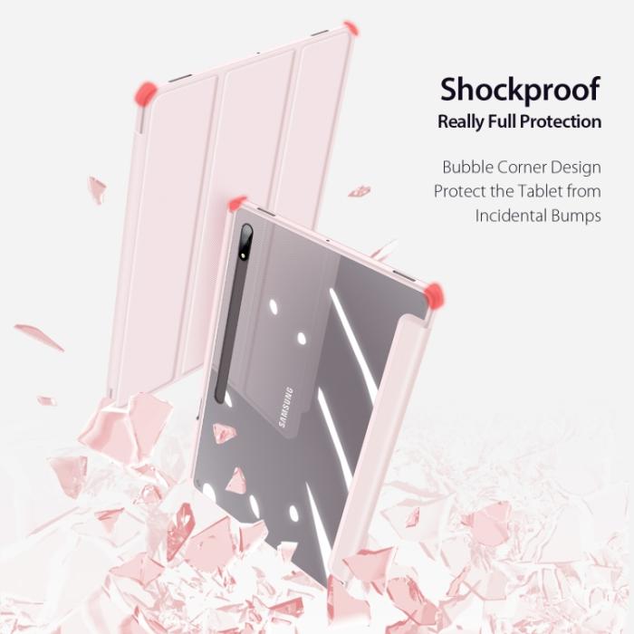 Bild 6, DUX DUCIS DUX DUCIS Galaxy Tab S8 Ultra Fodral TOBY Tri-Fold Rosa