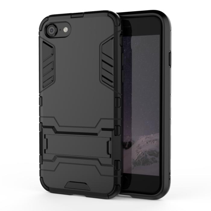 Bild 2,  iPhone 7/8/SE Skal Hybrid Armor Kickstand Svart