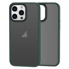  iPhone 15 Pro Skal Premium Hybrid Shield Gr&ouml;n