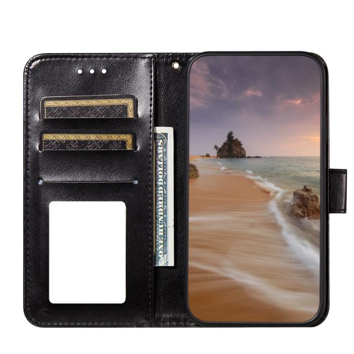 Bild 4,  Samsung Galaxy S21 Plus - Solid Läder Fodral - Svart