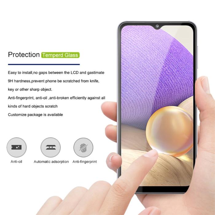 Bild 2, AMORUS Samsung Galaxy A32 5G - AMORUS Heltäckande Skärmskydd I Härdat Glas