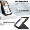  Samsung Galaxy Tab A7 Lite 8.7 - Origami Case Stand Fodral - Svart