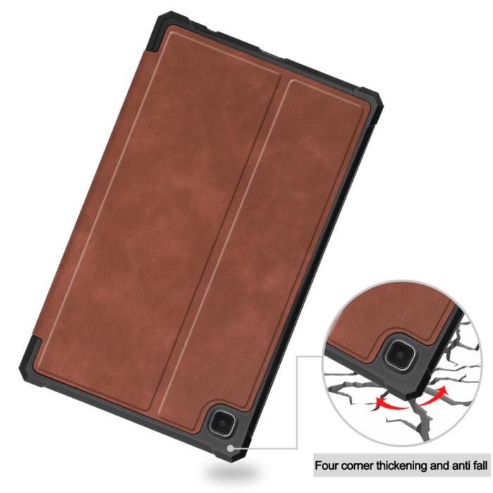 Bild 5,  Samsung Galaxy Tab A7 Lite 8.7 - Shockproof Case Stand Fodral - Brun