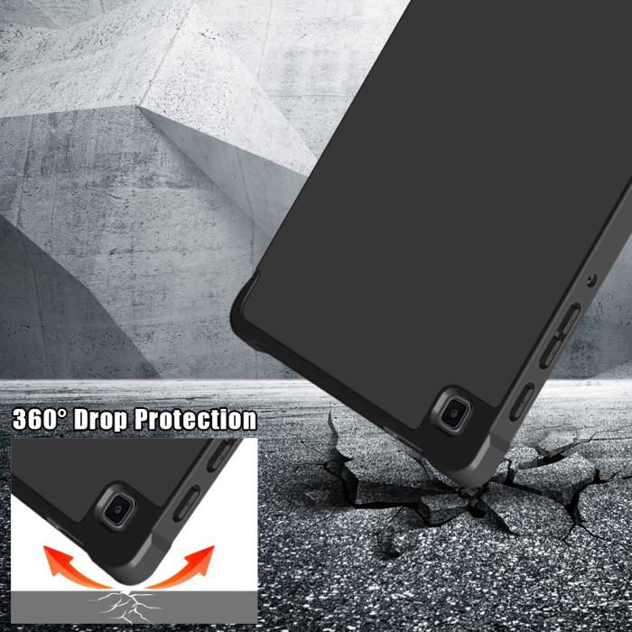 Bild 5,  Samsung Galaxy Tab A7 Lite 8.7 - Origami Case Stand Fodral - Svart