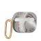 Guess Guess AirPods 3 Marble Collection Med Karbinhake Svart