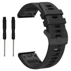  Garmin Fenix 22 mm Armband Quick Release Silikon Svart