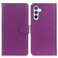  Samsung Galaxy A54 5G Fodral Litchi Textur Lila