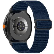  Galaxy Watch 8 46/44/40 mm Armband Justerbart Nylon M&ouml;rk Bl&aring;