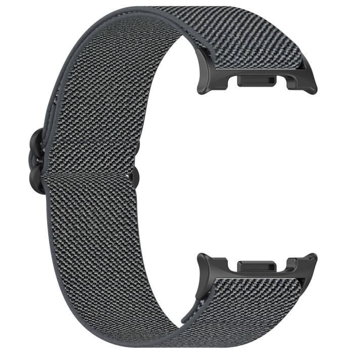 Bild 2,  Galaxy Watch 8 46/44/40 mm Armband Justerbart Nylon Grå