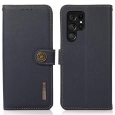 KHAZNEH KHAZNEH Samsung Galaxy S25 Ultra Fodral &Auml;kta L&auml;der Bl&aring;