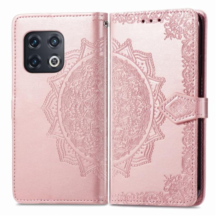 Bild 2,  OnePlus 10 Pro 5G Fodral Mandala Läder Roséguld