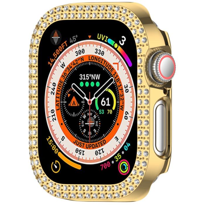 Bild 5,  Apple Watch 10 42 mm Skal Rhinestone Guld