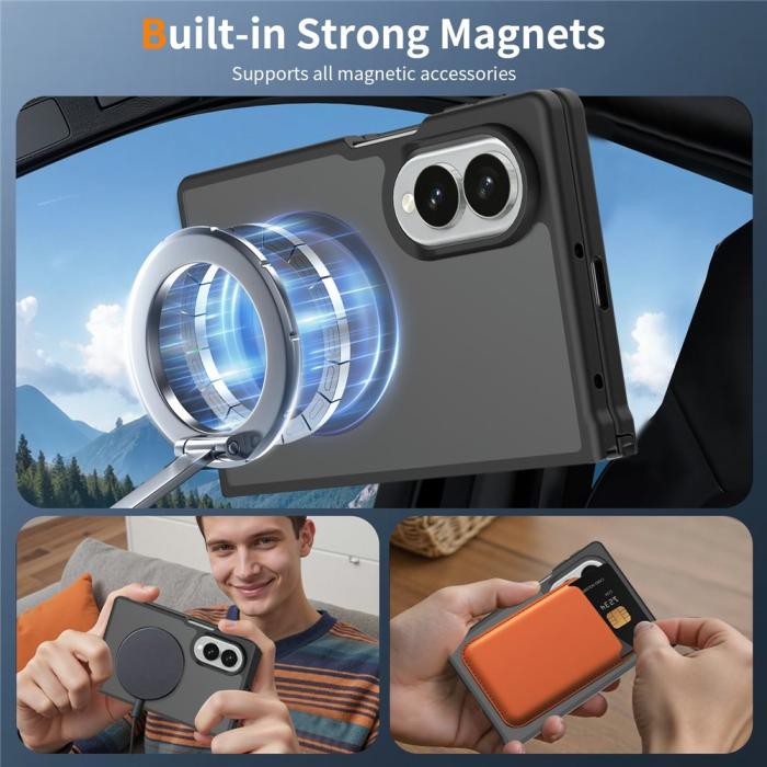 Bild 6,  Samsung Galaxy Z Fold 8 Skal MagSafe TPU Svart