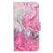  Samsung Galaxy S25 FE Fodral Med Tryck Rosa Marmor