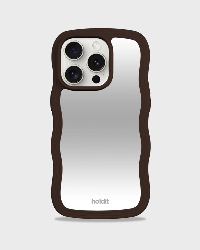 holdit holdit iPhone 14 Pro Max Skal Wavy Chocolate/Mirro