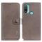 KHAZNEH KHAZNEH Motorola Moto E20 / E40 Fodral Läder Khaki