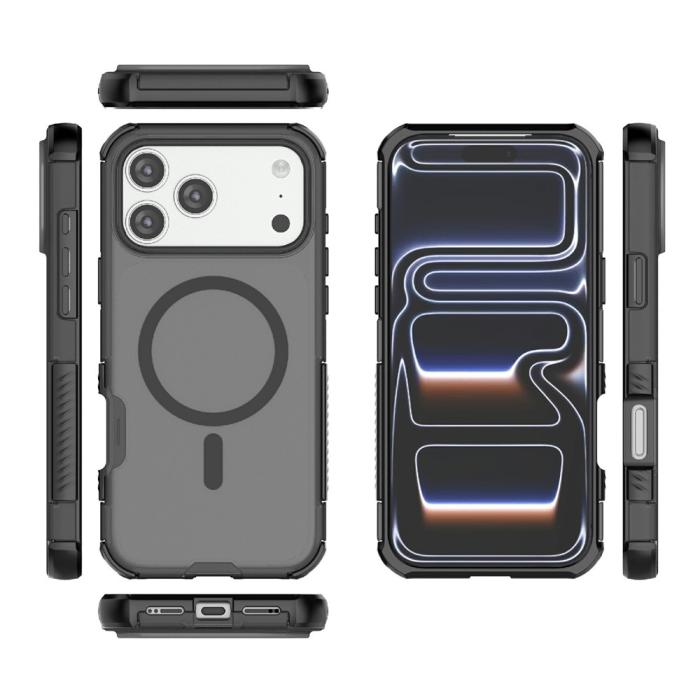 Bild 5,  iPhone 17 Pro Skal MagSafe Shockproof Hybrid Svart