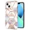  iPhone 14 Skal Marmor TPU Krona