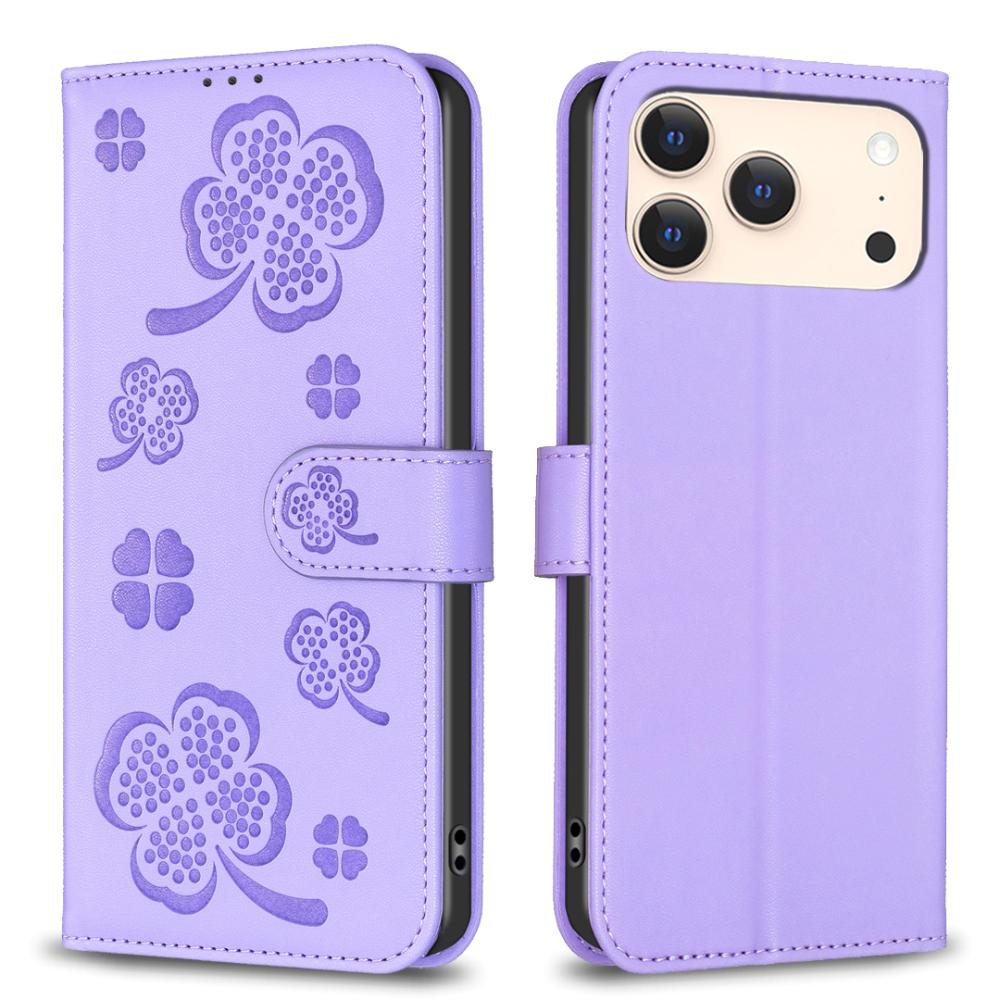  iPhone 17 Pro Max Fodral Med Blommigt Tryck Lila