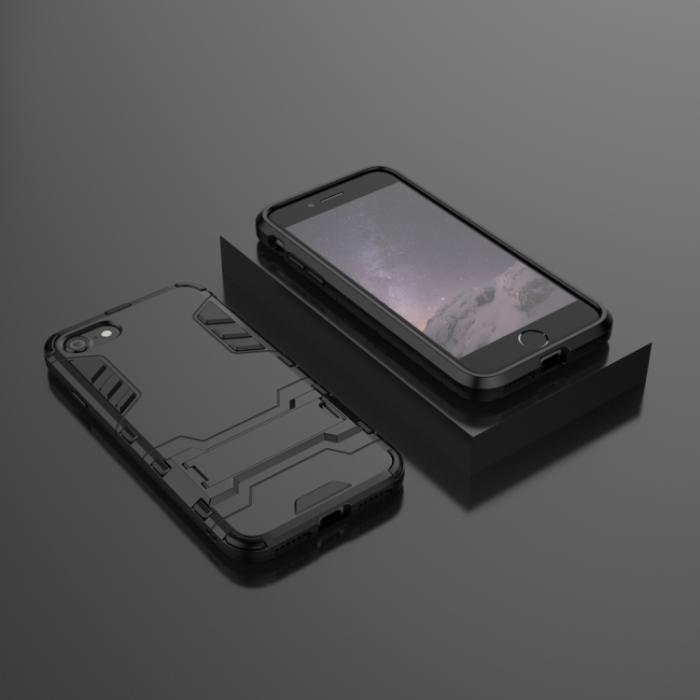 Bild 6,  iPhone 7/8/SE Skal Hybrid Armor Kickstand Svart