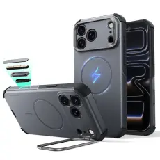 ESR ESR iPhone 18 Pro / 17 Pro Skal MagSafe Cyber Tough Kickstand Gr&aring;