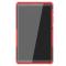  Samsung Galaxy Tab A7 Lite 8.7 - Rugged Kickstand Armor Skal - Röd