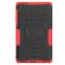  Samsung Galaxy Tab A7 Lite 8.7 - Rugged Kickstand Armor Skal - Röd