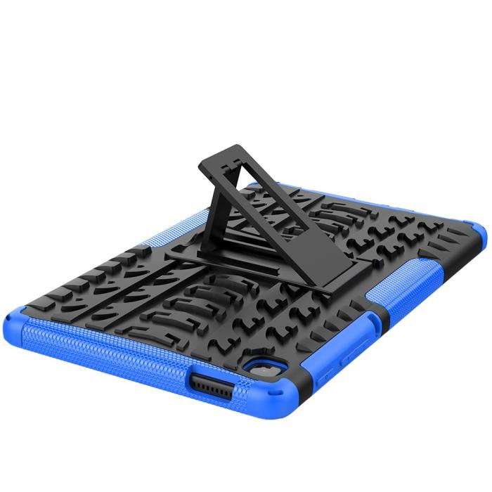 Bild 5,  Samsung Galaxy Tab A7 Lite 8.7 - Rugged Kickstand Armor Skal - Blå