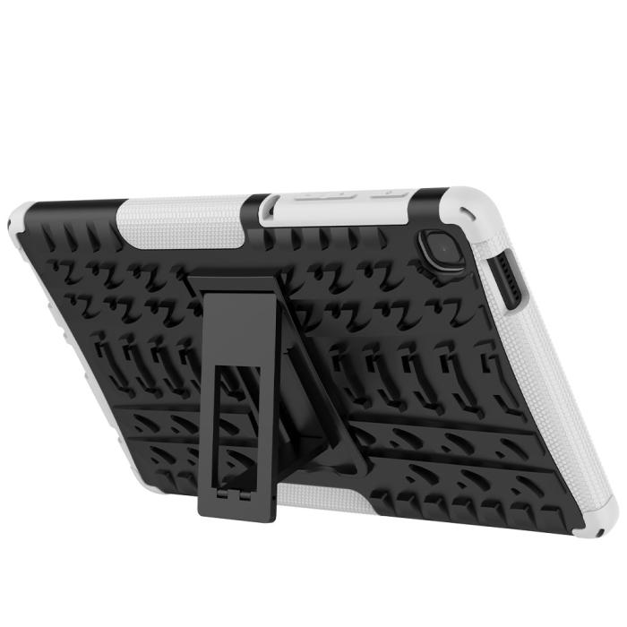Bild 4,  Samsung Galaxy Tab A7 Lite 8.7 - Rugged Kickstand Armor Skal - Vit