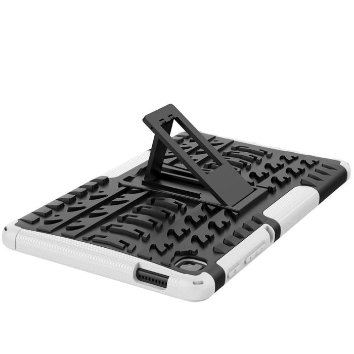 Bild 5,  Samsung Galaxy Tab A7 Lite 8.7 - Rugged Kickstand Armor Skal - Vit