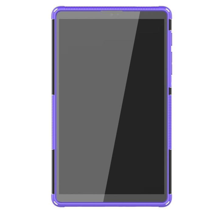 Bild 2,  Samsung Galaxy Tab A7 Lite 8.7 - Rugged Kickstand Armor Skal - Lila