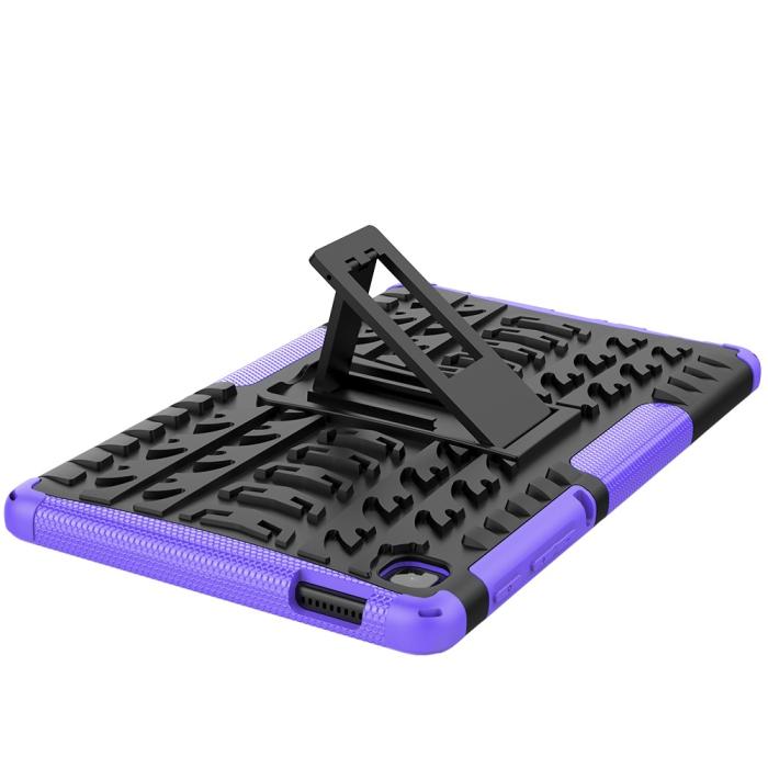 Bild 5,  Samsung Galaxy Tab A7 Lite 8.7 - Rugged Kickstand Armor Skal - Lila