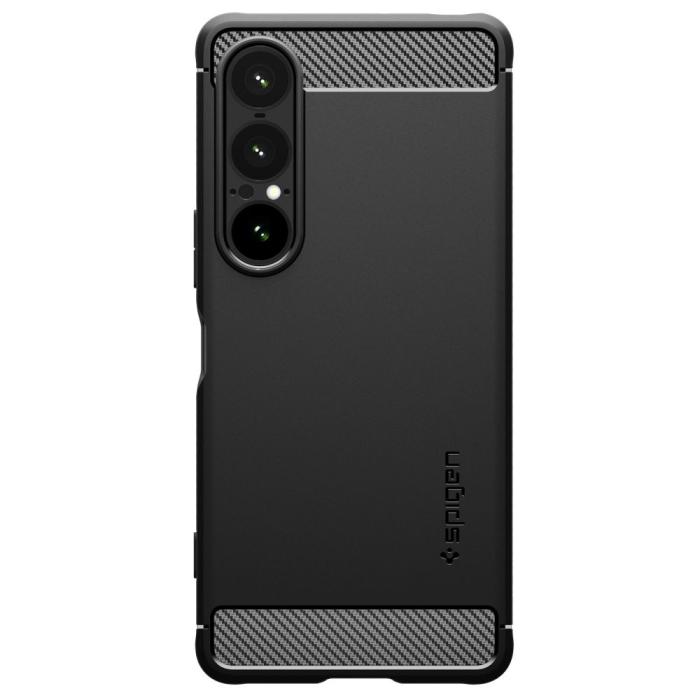Bild 2, Spigen Spigen Sony Xperia 1 VII Skal Rugged Armor Matt Svart
