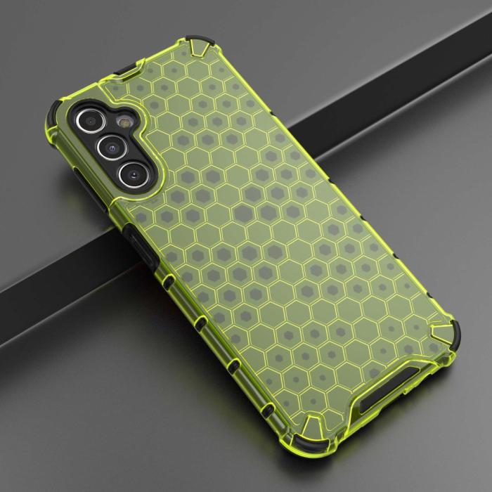 Bild 2,  Galaxy A14 4G/5G Skal Shockproof Honeycomb Textur Grön