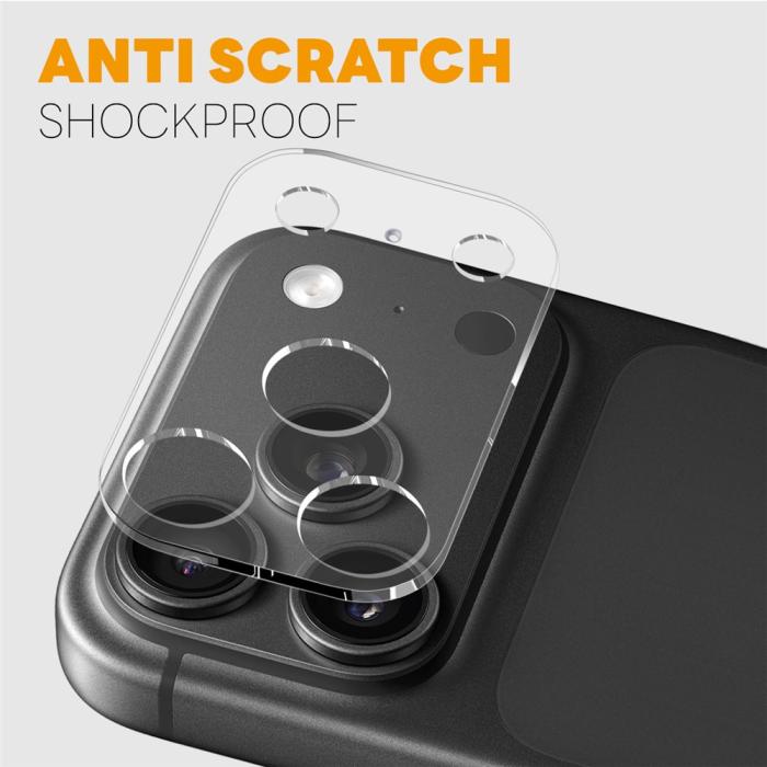 Bild 3, NORTHJO NORTHJO iPhone 18 Pro 2-PACK Linsskydd Härdat Glas