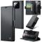 CASEME CASEME Xiaomi 14 Fodral RFID Litchi Läder Svart