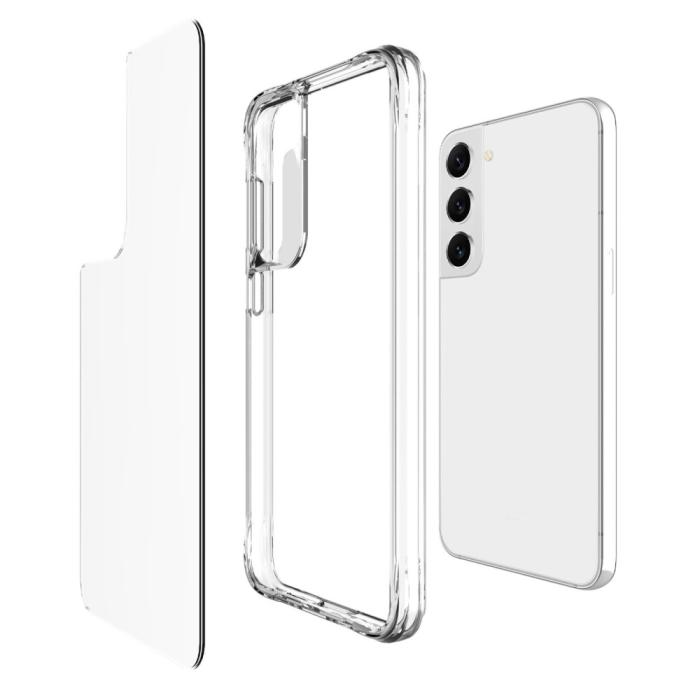 Bild 2,  Samsung Galaxy S23 Plus Skal Shockproof Hybrid Transparent