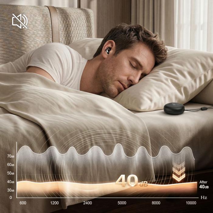 Bild 3, Tech-Protect Tech-Protect Öronproppar QuietFit Svart