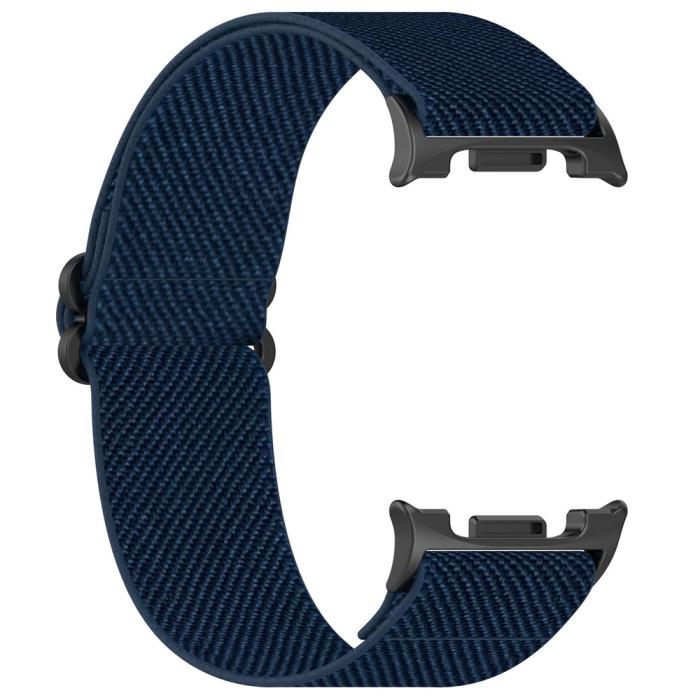 Bild 2,  Galaxy Watch 8 46/44/40 mm Armband Justerbart Nylon Mörk Blå