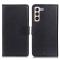  Samsung Galaxy S23 Plus Fodral Litchi Läder Svart