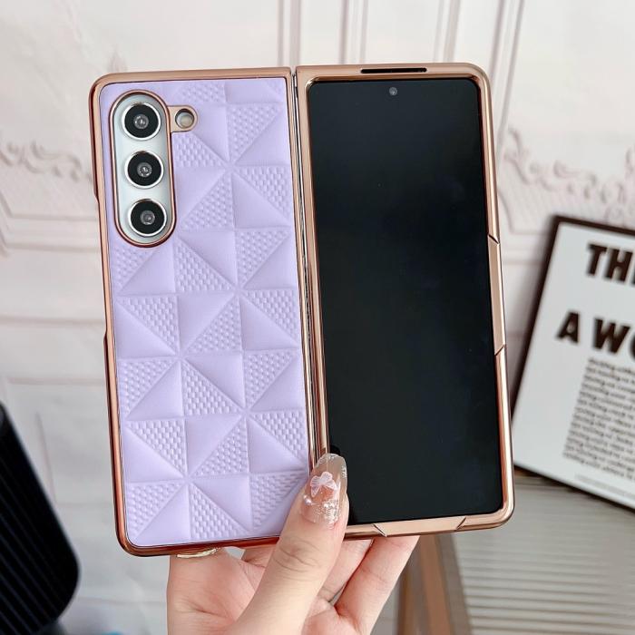 Bild 2,  Galaxy Z Fold 6 Skal Läder Lila
